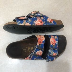 Birkenstock Papillio Arizona Blue Rose Sandals 38